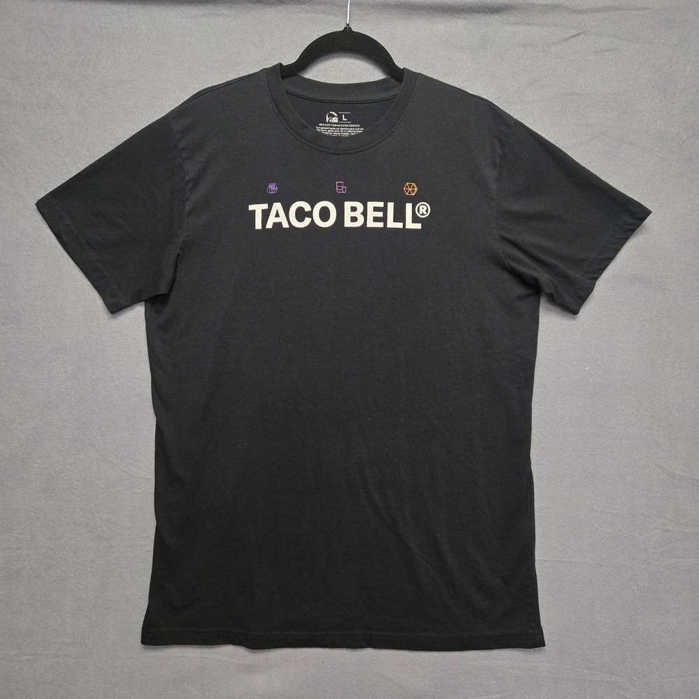 Taco Bell Graphic T-Shirt Mens Large Black Live‎ Mas California Taco Shop Tee